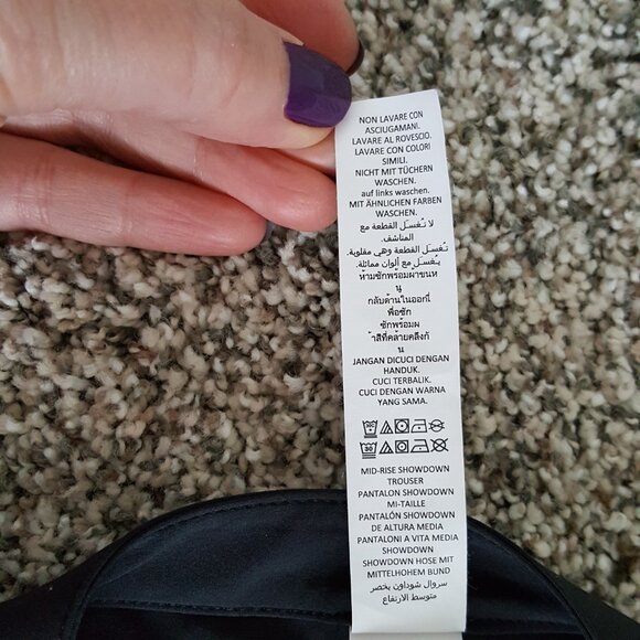 ALO Yoga Mid Rise Showdown Trouser Pant Black XS Straight Wide Leg Hip Cut Outs - Picture 16 of 17